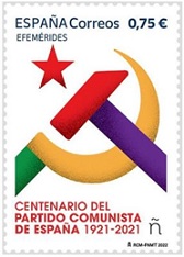 Sello Centenario del Partido Comunista Español
